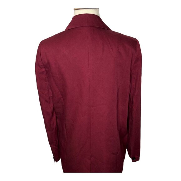 Madewell $178 Drapeweave Caldwell Double-Breasted Blazer Cabernet Size XS NH328 - Picture 6 of 12